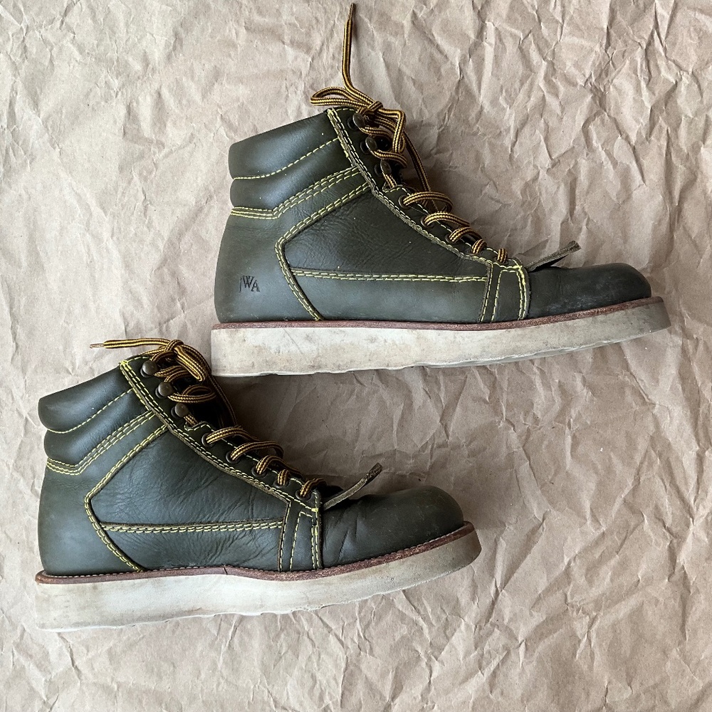 JW ANDERSON Leather Hiking Boots (EU 40)